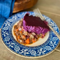 Purple Sweet Potato Shepherd's Pie